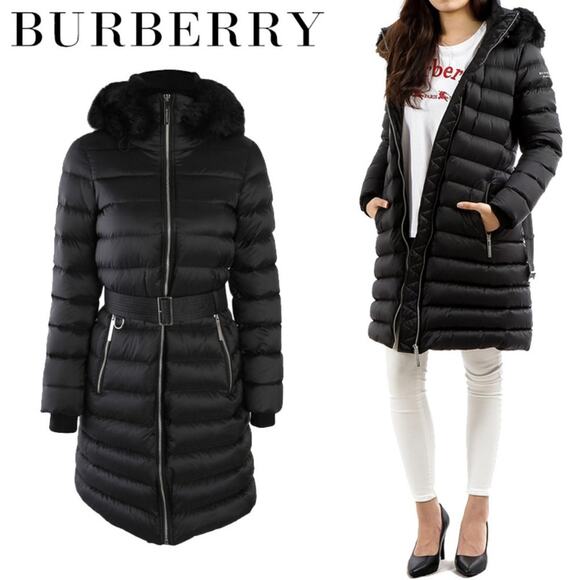 Authentic Burberry Down Belted Puffer Coat - Picture 1 of 16